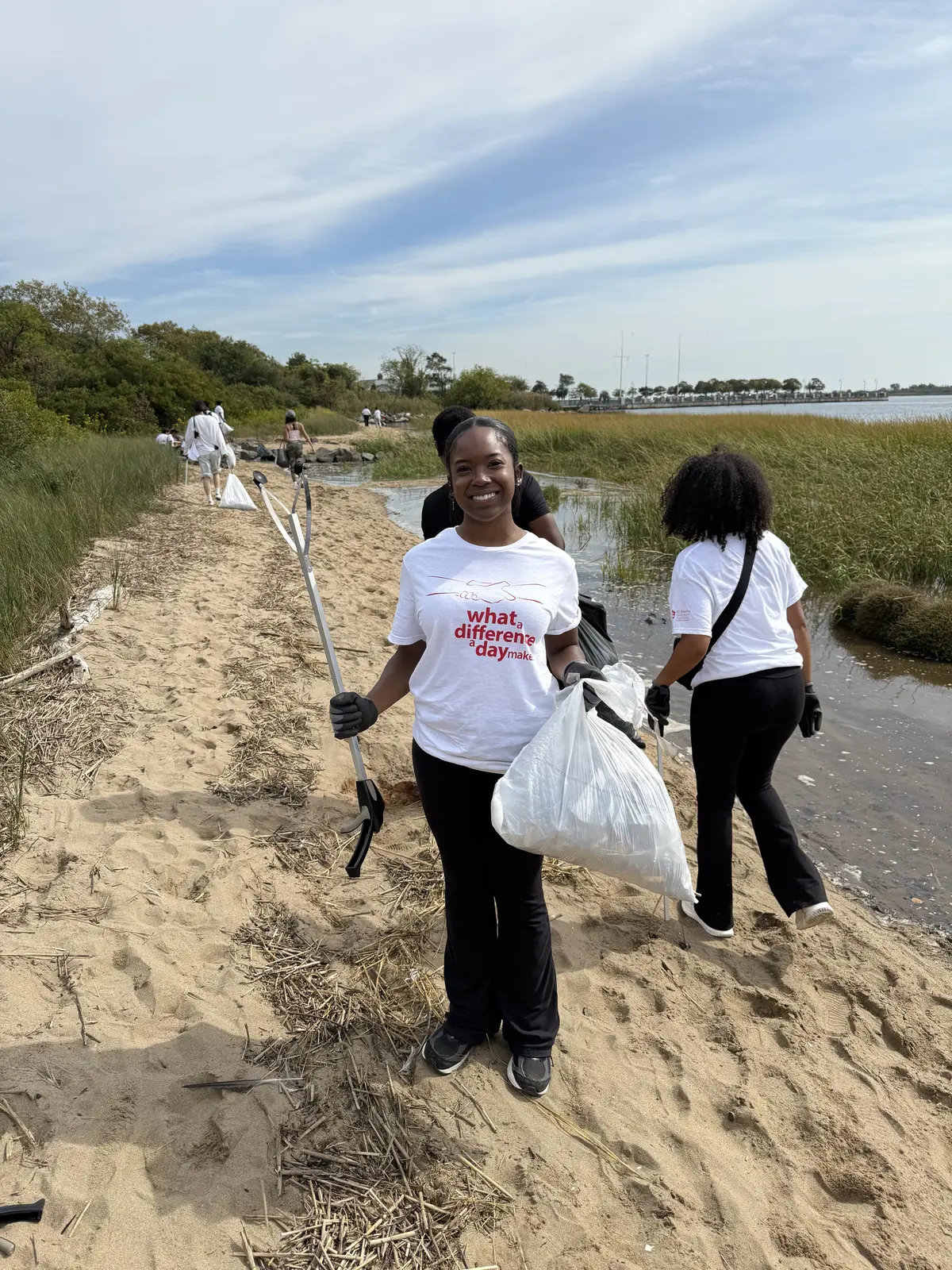 Hannah Holloway at a community service event